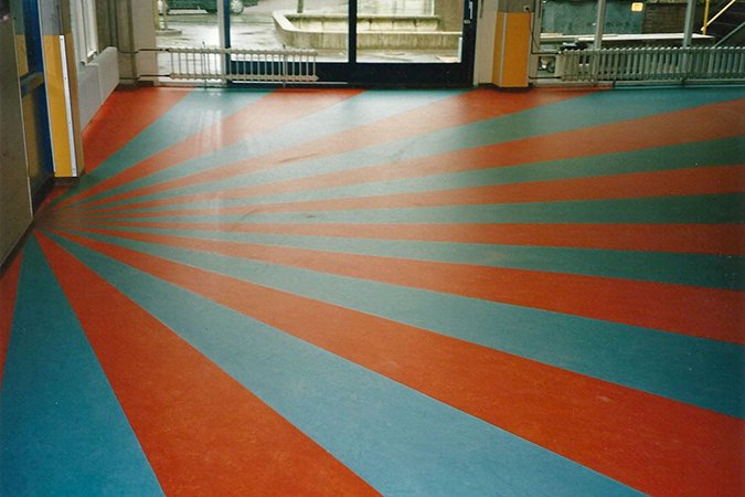 verschil linoleum en marmoleum patroon